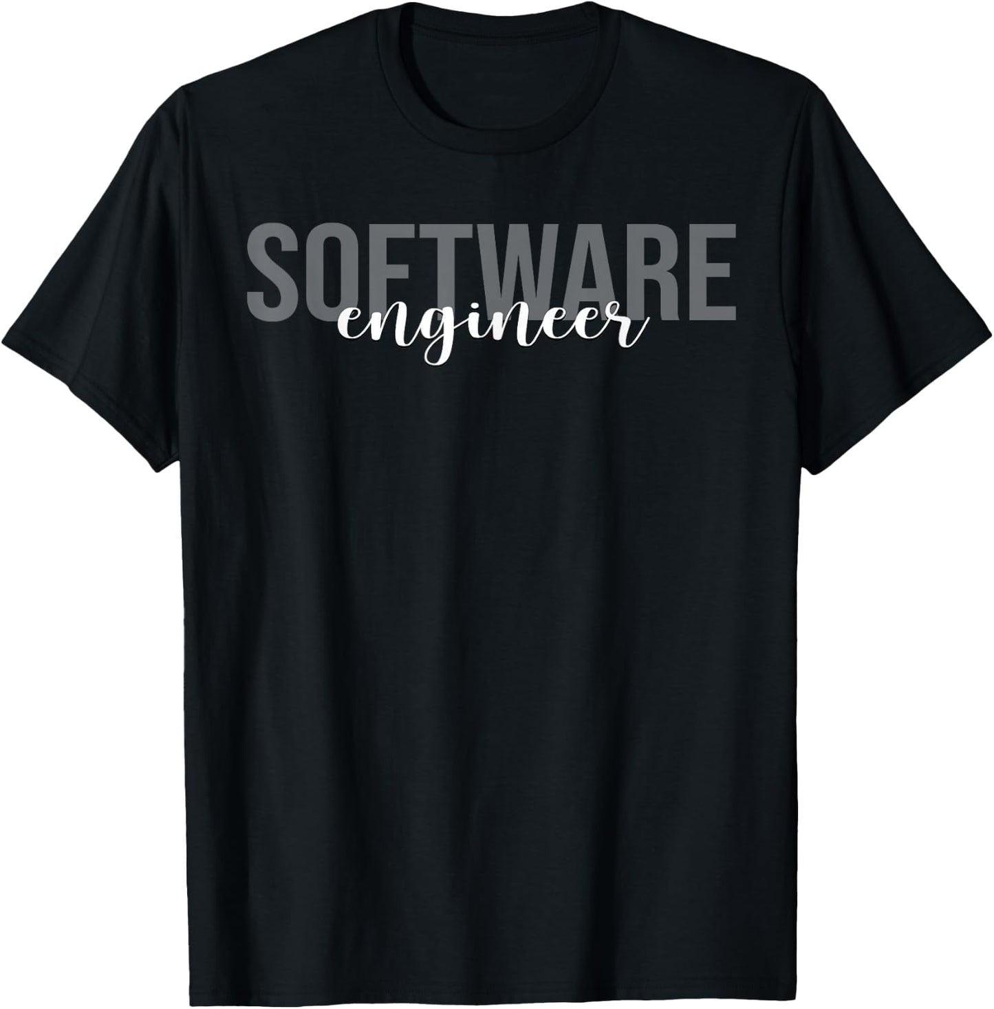 Software Engineer Software Developer Programmer Coder T-Shirt - T-Shirt | Black