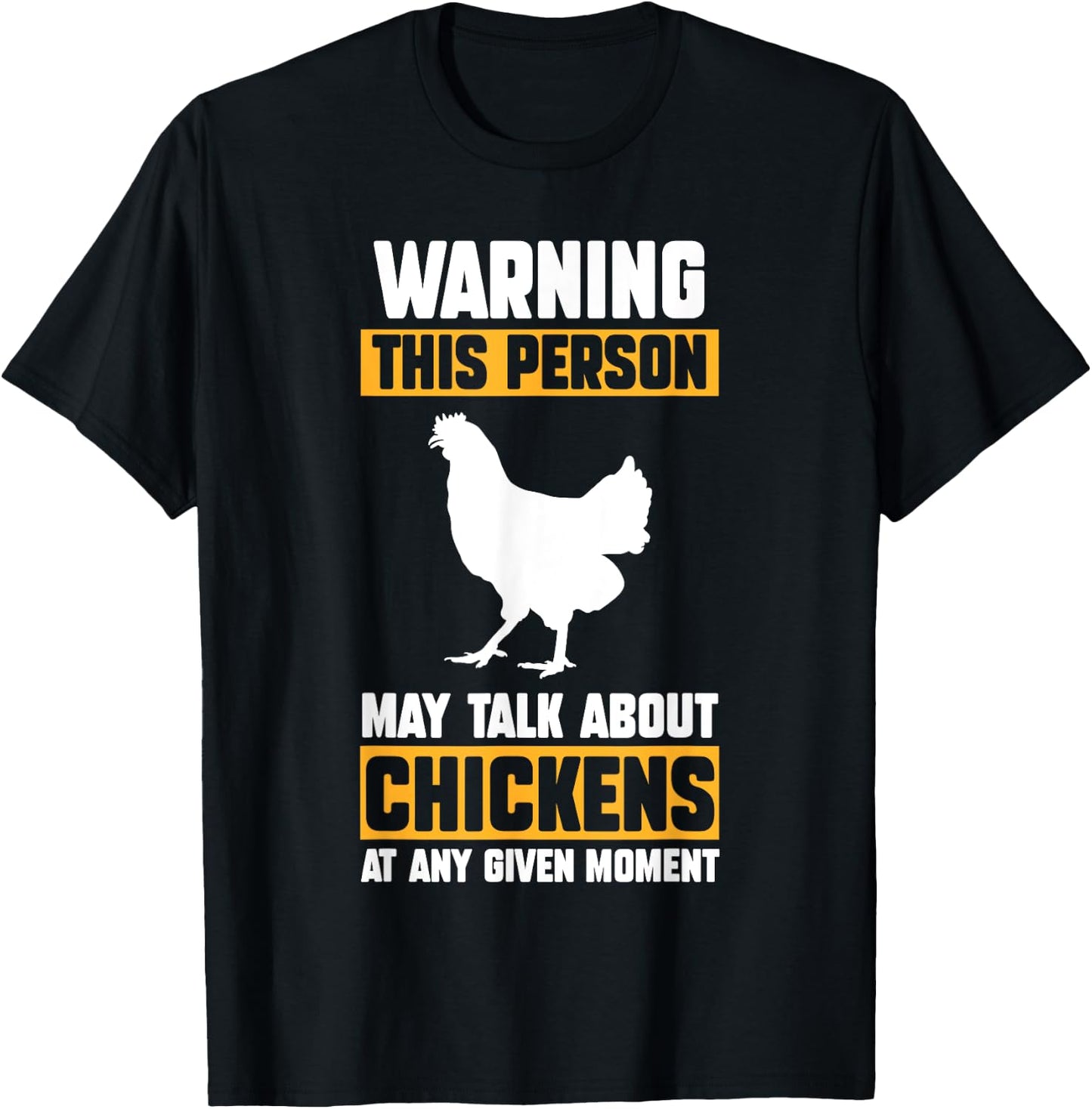 Chicken Farmer Gifts Kids -Adults Chicken Themed Black Small Short Sleeve Modern Chicken Design Lightweight T-Shirt - T-Shirt | Black