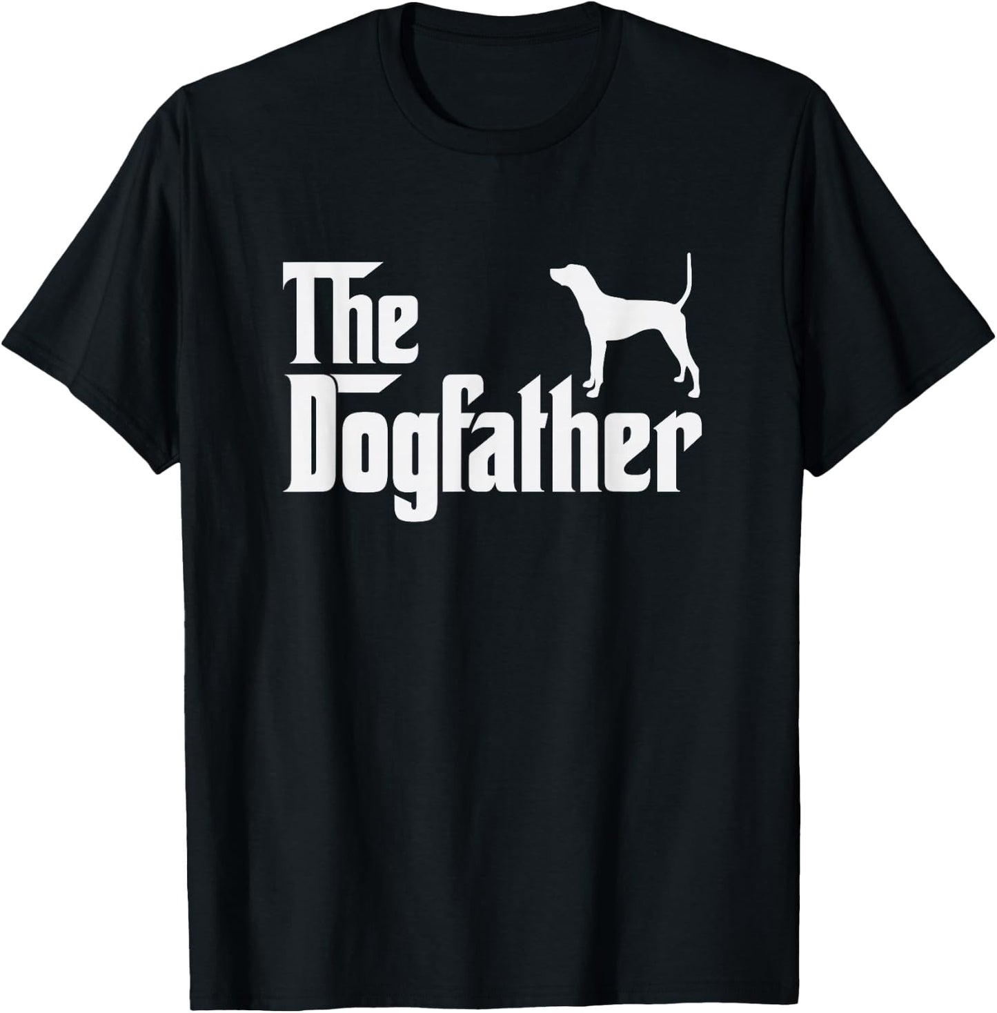 treeing tennessee brindle DogFather Funny Dog Dad T-Shirt - T-Shirt | Black