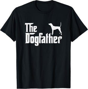 treeing tennessee brindle DogFather Funny Dog Dad T-Shirt - T-Shirt | Black