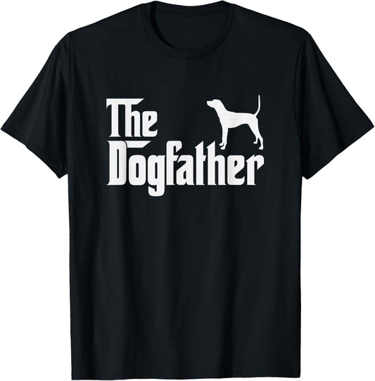 treeing tennessee brindle DogFather Funny Dog Dad T-Shirt - T-Shirt | Black