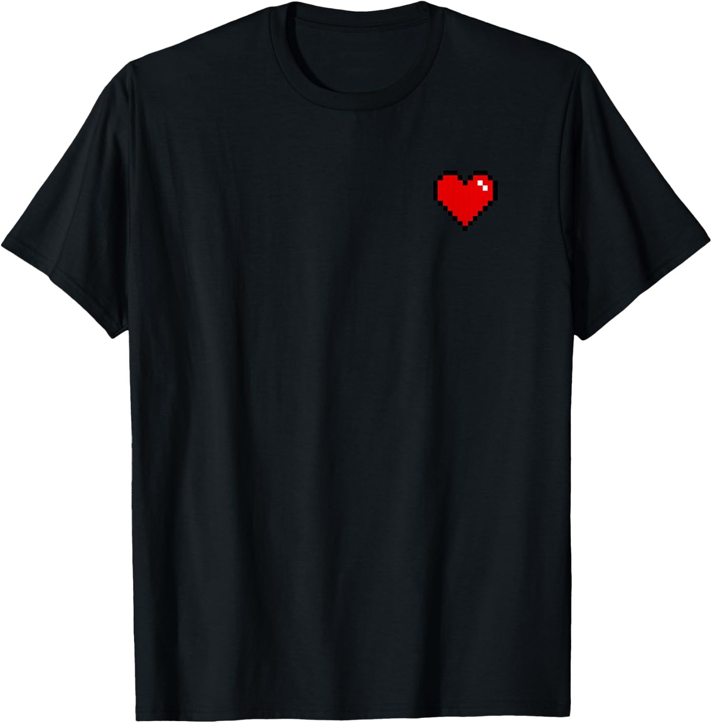 Pixel Heart T-Shirt - T-Shirt | Black