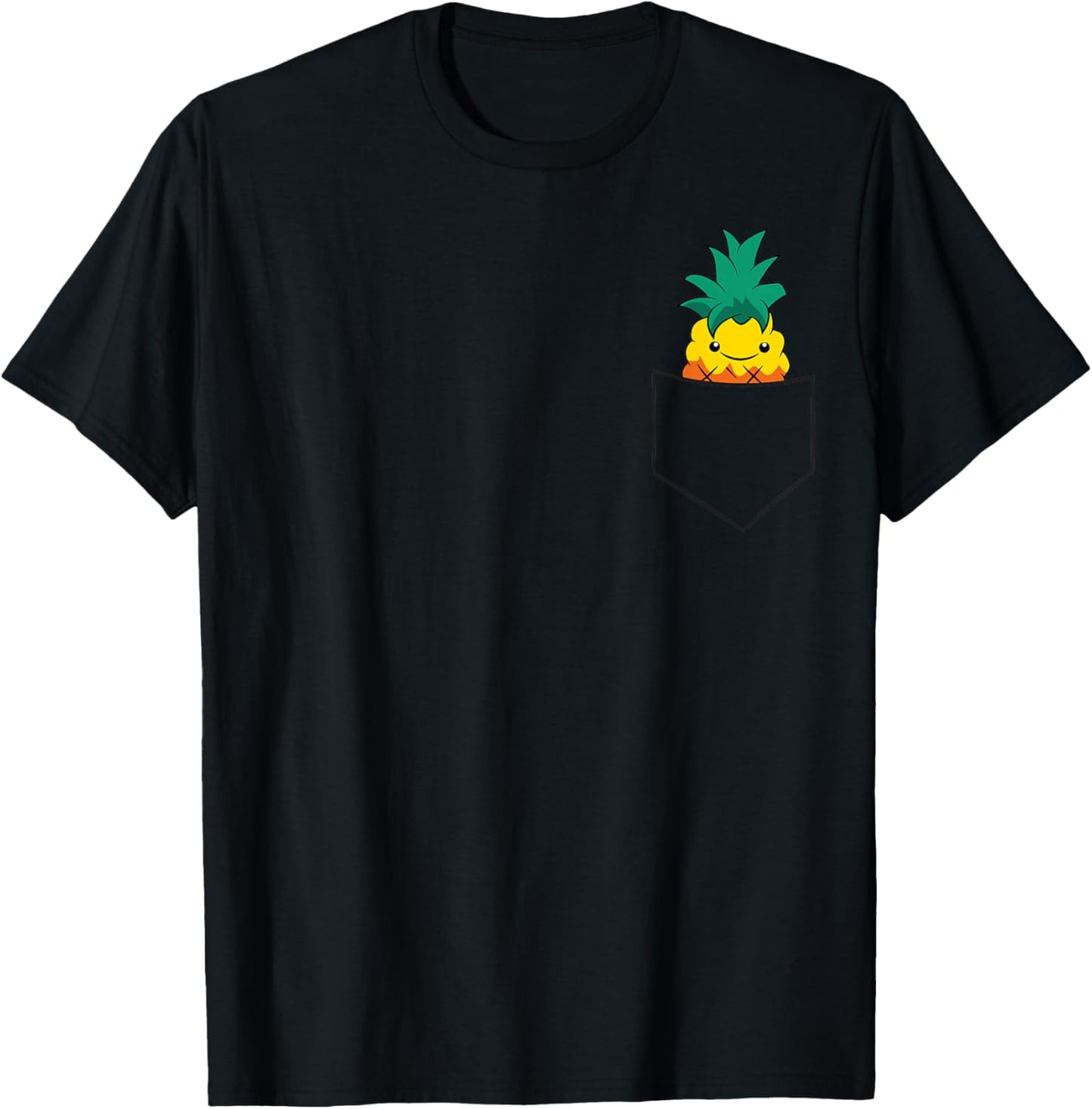 Funny Fruit in A Pocket Summer Pineapple Love Pineapples T-Shirt - T-Shirt | Black