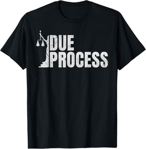 Process Due all Legal Rights Lawyer for Civil Rights Lawyers T-Shirt - T-Shirt | Black