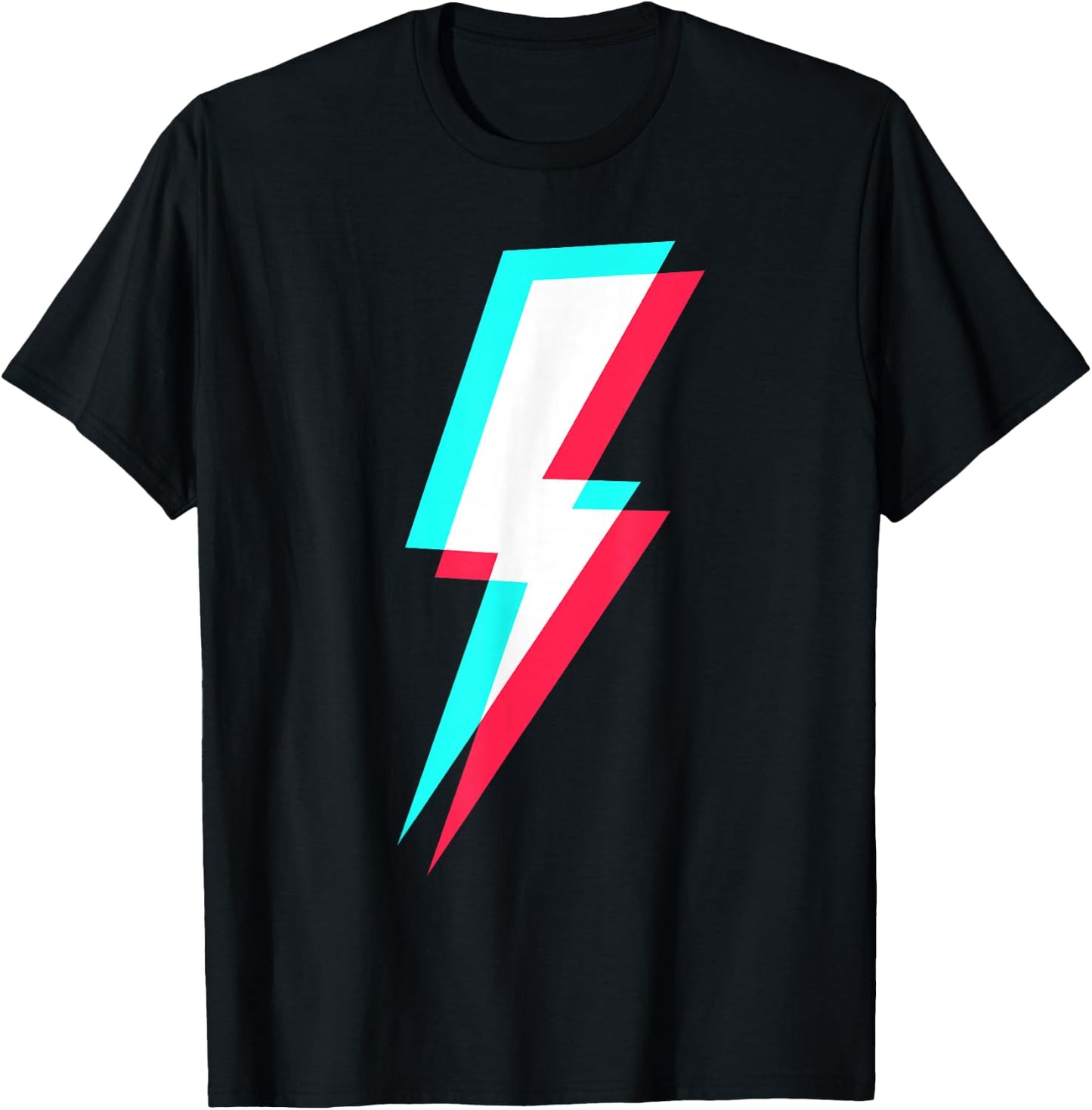 Lightning Symbol Power Electricity Bolt Graphic T-Shirt - T-Shirt | Black
