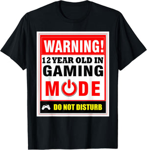 12th Birthday Gamer Boys Girls PC Gaming Shirt T-Shirt - T-Shirt | Black