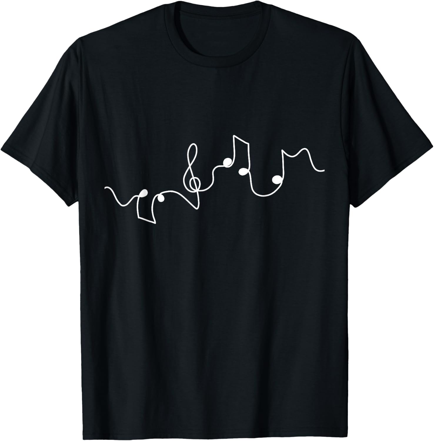 MUSIC KEYS | Musician Notes Pianist | Music Notes Melody T-Shirt - T-Shirt | Black