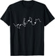 MUSIC KEYS | Musician Notes Pianist | Music Notes Melody T-Shirt - T-Shirt | Black