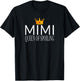 Mimi Queen of Spoiling - Matching Grandparent T-Shirt - T-Shirt | Black