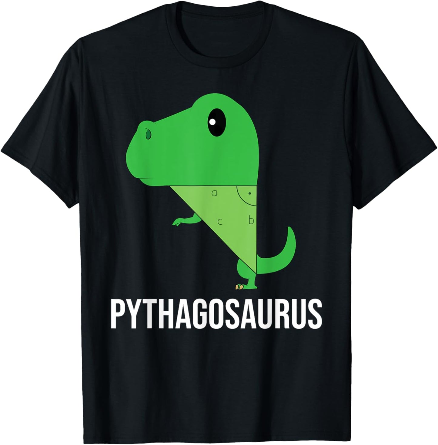 Pythagora's Formula Maths Teacher Nerd T-Rex Dinosaur T-Shirt - T-Shirt | Black