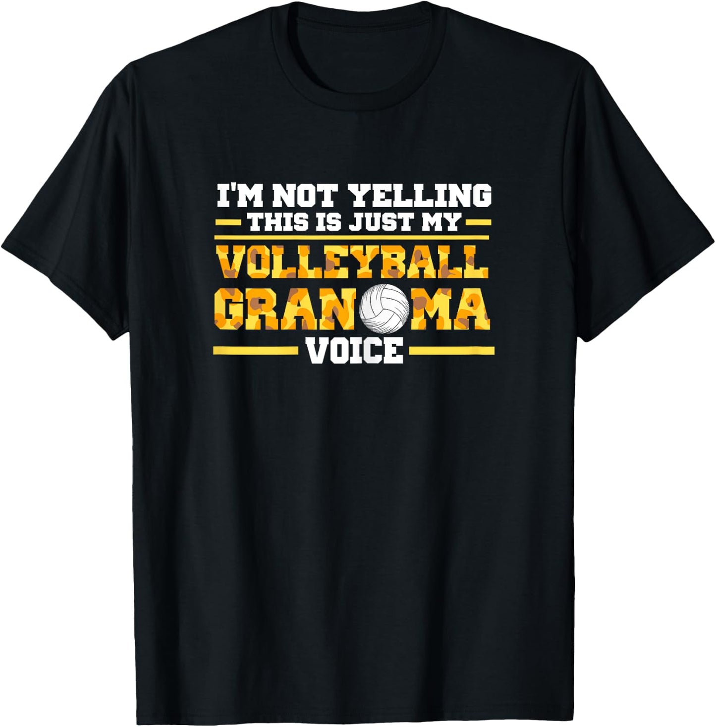 My Volleyball Grandma voice Volleyball Grandma T-Shirt - T-Shirt | Black