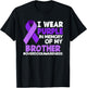 I Wear Purple In Memory Of My Brother Overdose Awareness T-Shirt - T-Shirt | Black