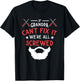 If Grandpa Can't Fix It We're All Screwed Beardman Beards T-Shirt - T-Shirt | Black