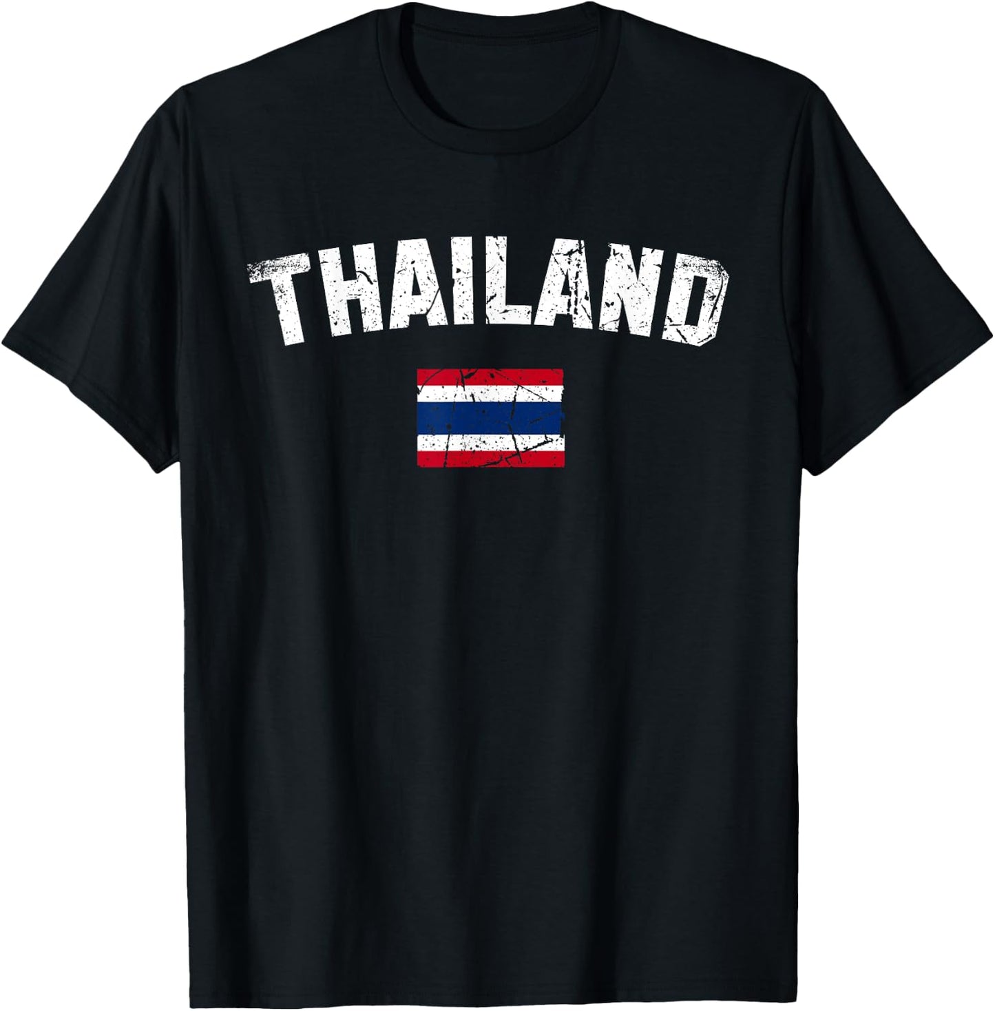 THAILAND Flag Vintage | Men Women Kids | THAILAND T-Shirt - T-Shirt | Black