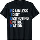 Biden Sucks Anti Biden Idiot Funny Political humor T-Shirt - T-Shirt | Black