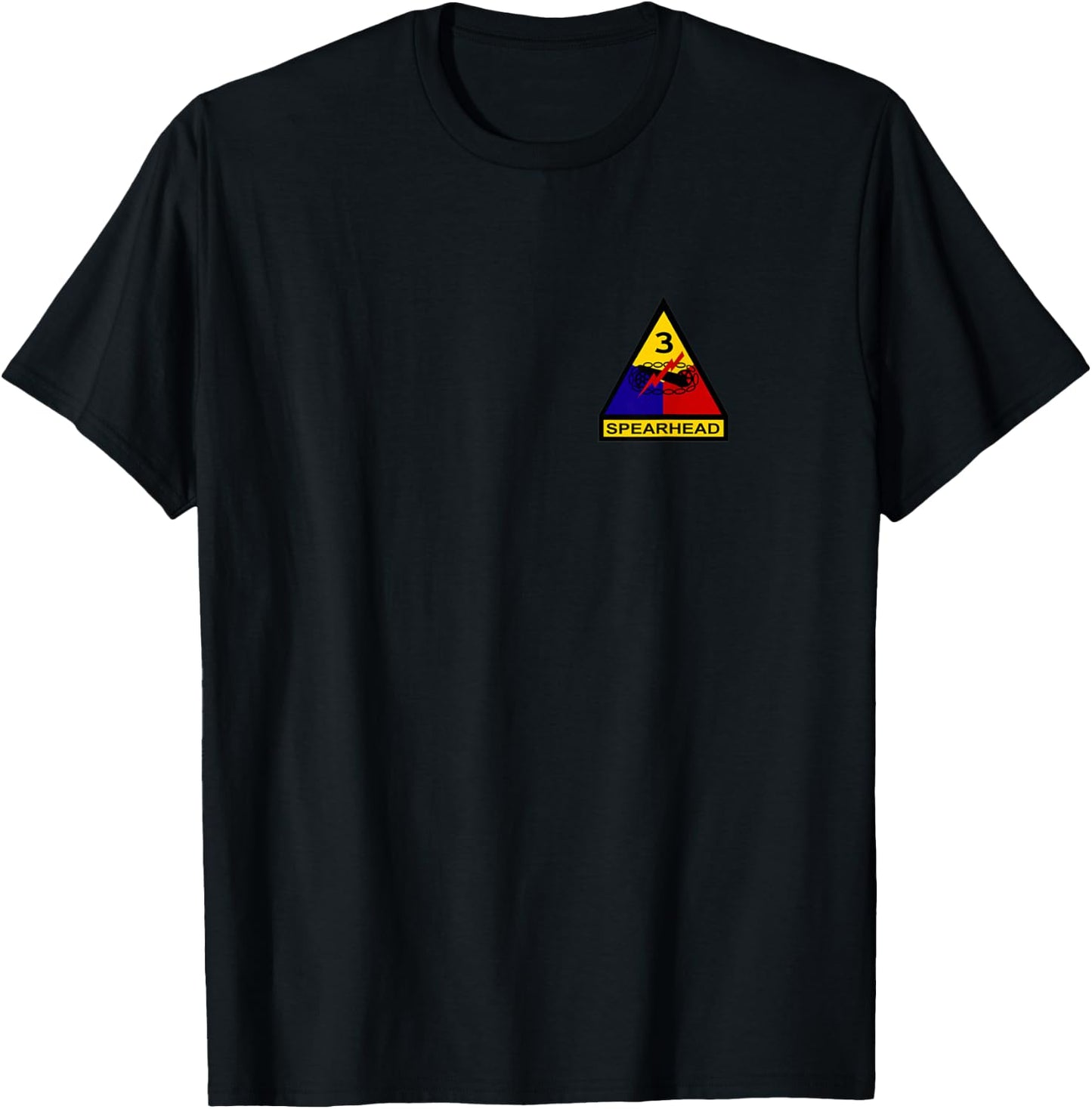 3rd Armored Division Old Ironsides Pocket Veterans Day Xmas T-Shirt - T-Shirt | Black