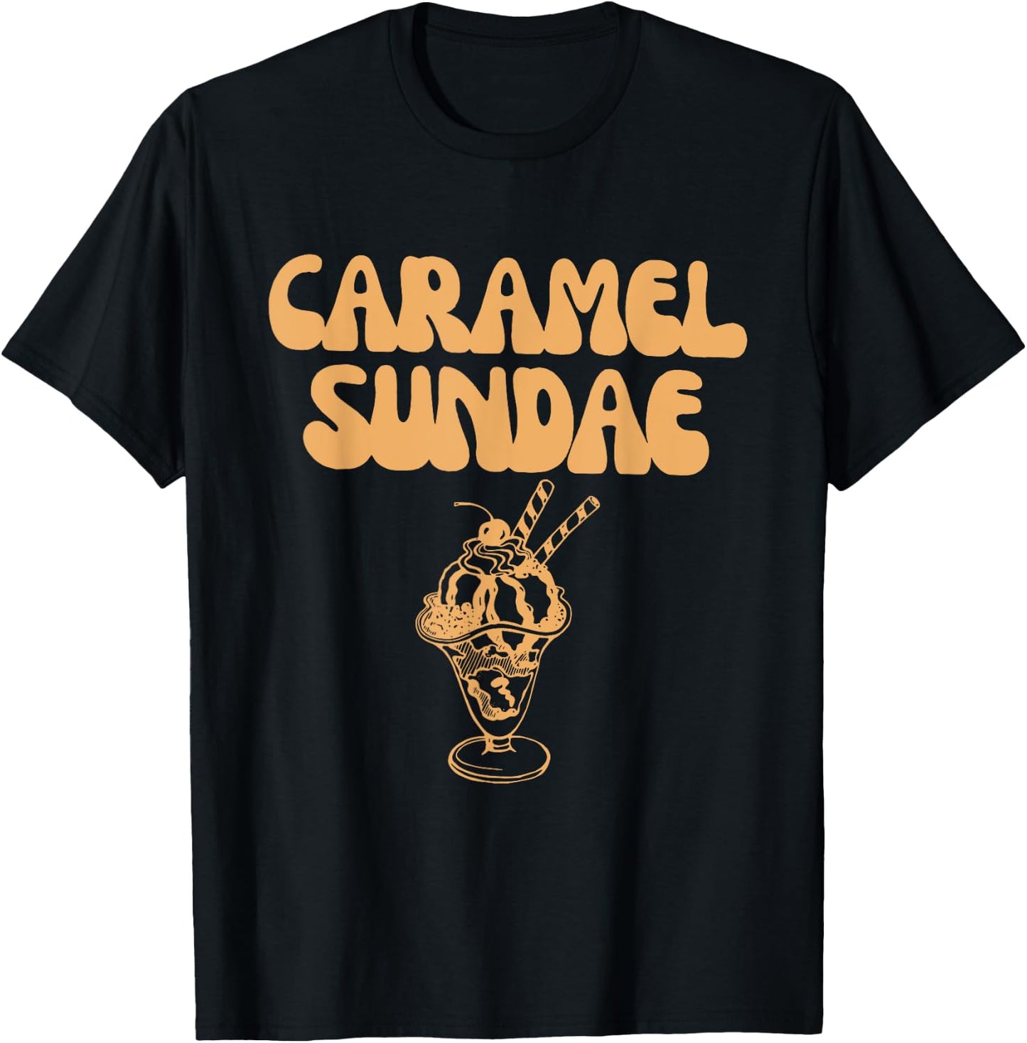 Caramel Sundae 90s Rap Lover Men Women Kids T-Shirt - T-Shirt | Black