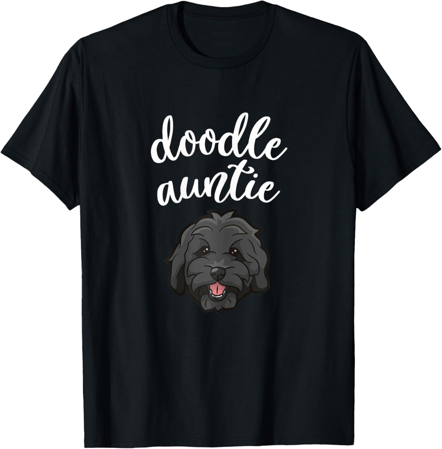 Goldendoodle Aunt - Doodle Auntie Cute Dog Gift T-Shirt - T-Shirt | Black