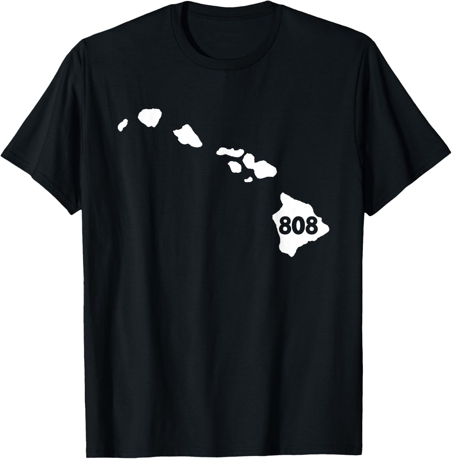 Hawaii 808 Area Code T-Shirt - T-Shirt | Black
