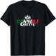 Cannoli Queen Italy Food Italian Food Cannoli Lover Crown T-Shirt - T-Shirt | Black