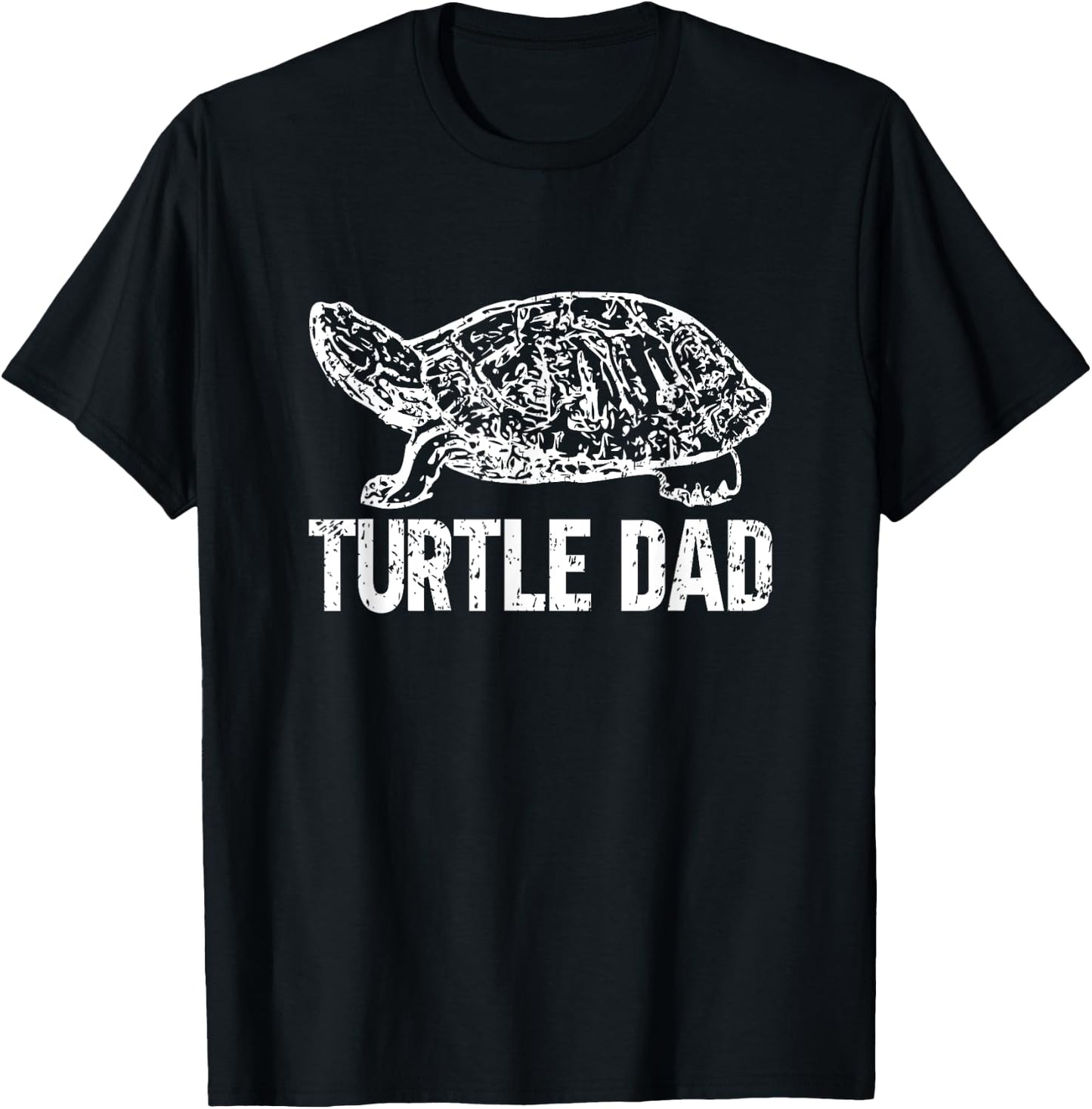 Retro Turtle Dad Turtle Daddy Tortoise Lover Father's Day T-Shirt - T-Shirt | Black