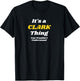 ITS A CLARK THING YOU WOULDNT UNDERSTAND | Family Name T-Shirt - T-Shirt | Black