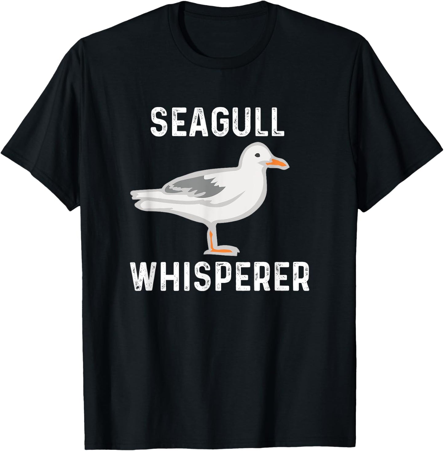 Seagull Whisperer Gull Beach Birds Women Girls Kids T-Shirt - T-Shirt | Black