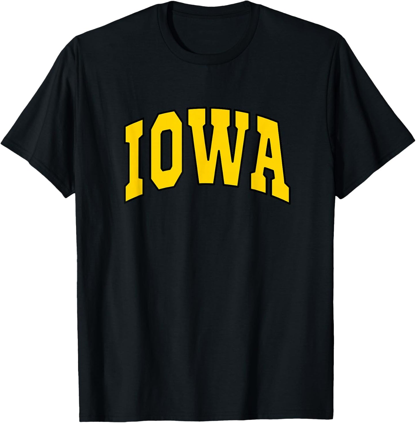 Iowa - Throwback Design - Classic T-Shirt - T-Shirt | Black
