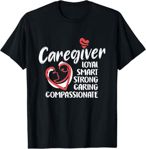 Caregiver Nurses Medical Love - Caregiver Appreciation Day T-Shirt - T-Shirt | Black