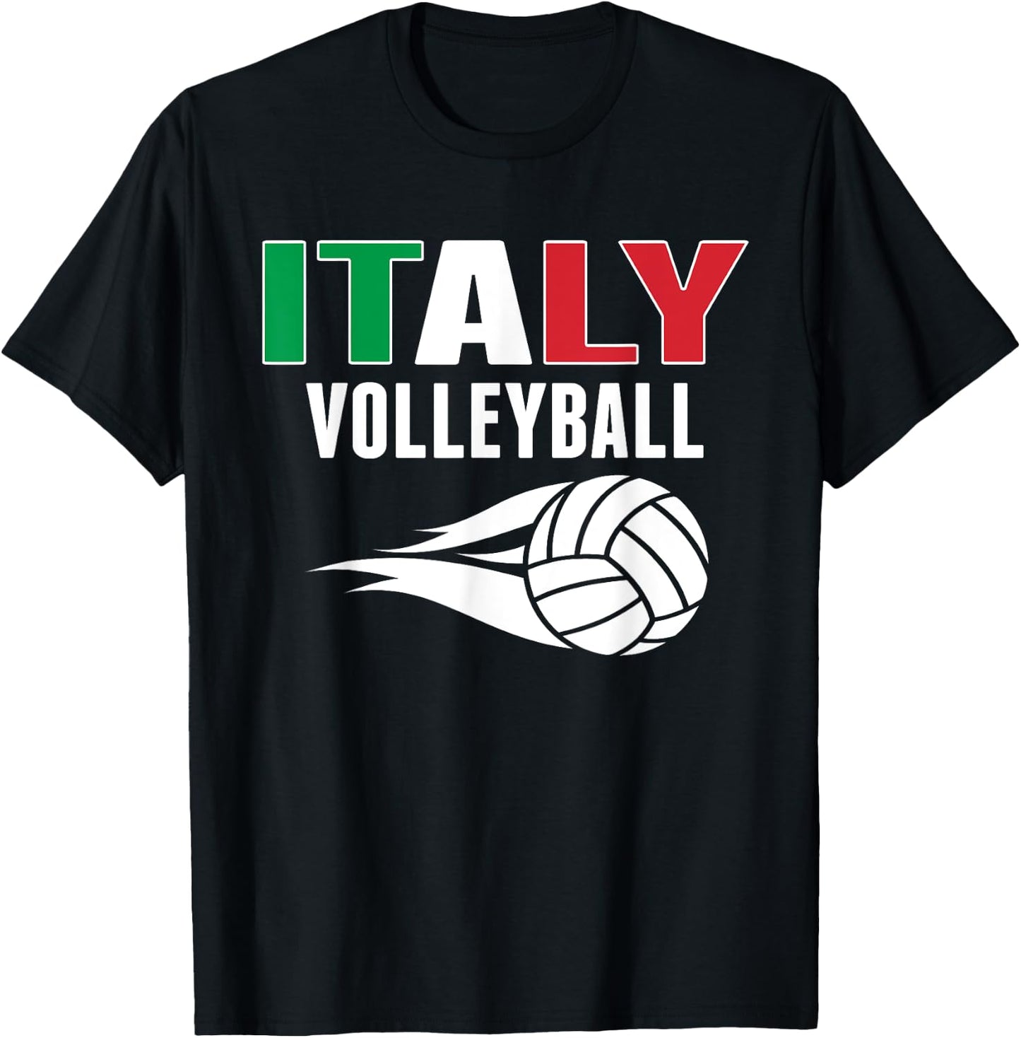 Italy Volleyball Fans Jersey - Italian Flag Summer Sports Women Kids T-Shirt - T-Shirt | Black