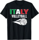 Italy Volleyball Fans Jersey - Italian Flag Summer Sports Women Kids T-Shirt - T-Shirt | Black