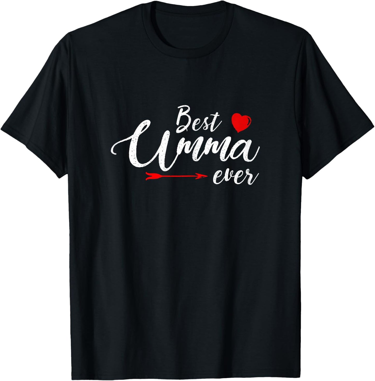 Best Umma Ever Family Love Mom Umma Mother's day T-Shirt - T-Shirt | Black