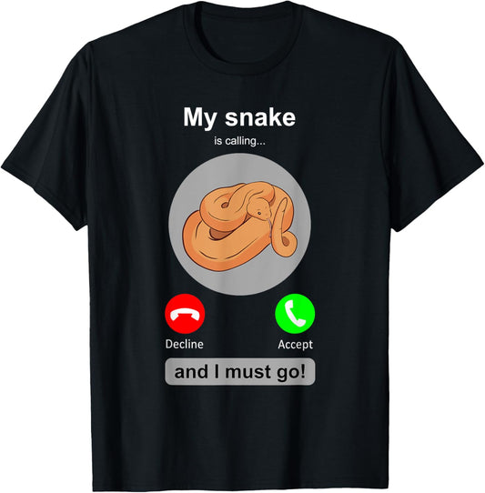 Funny Snake Shirt Snake Lover Snake Owner Collector Gift T-Shirt - T-Shirt | Black