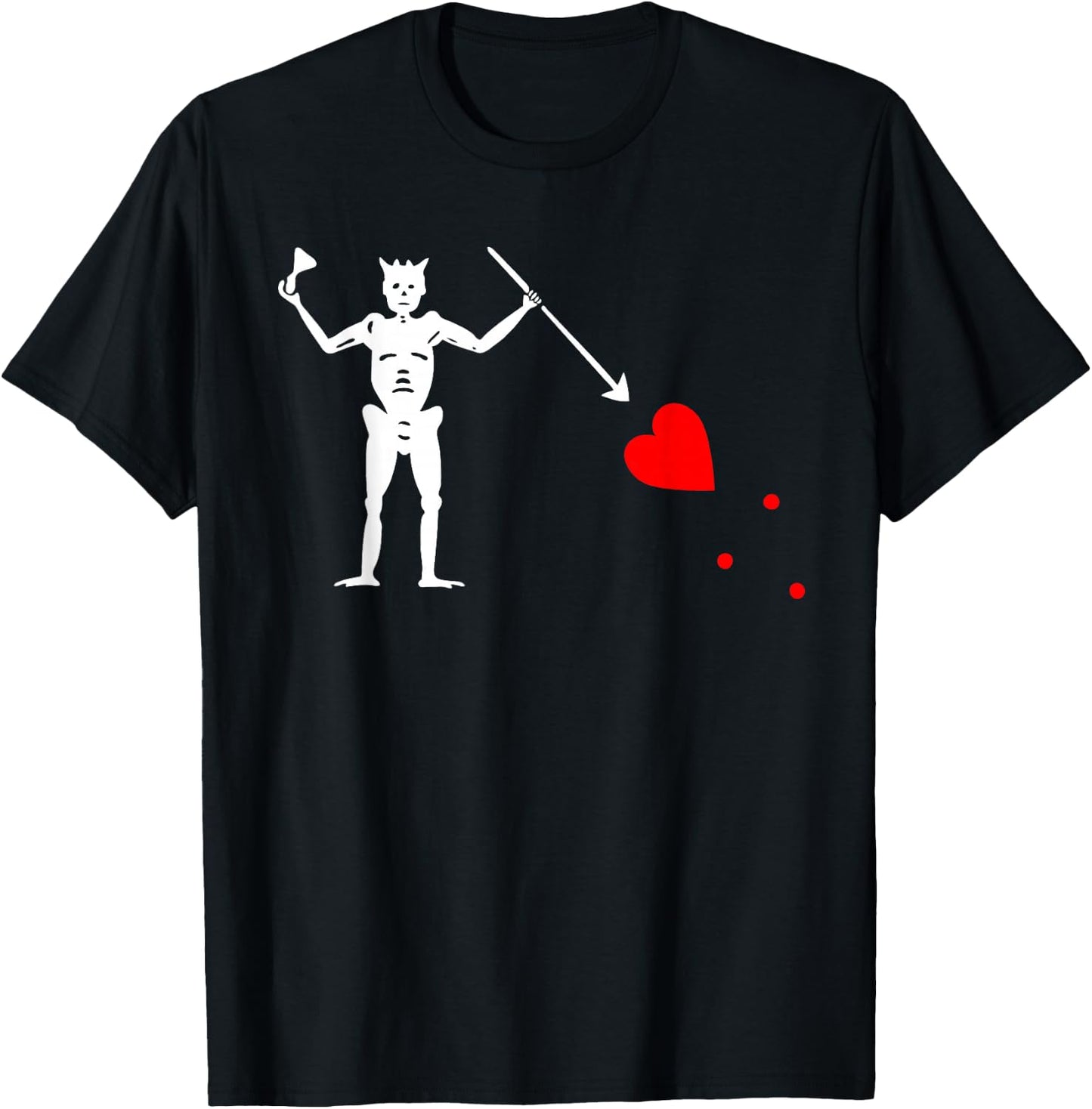 Blackbeard Pirate Flag - Original Edward Teach T-Shirt - T-Shirt | Black