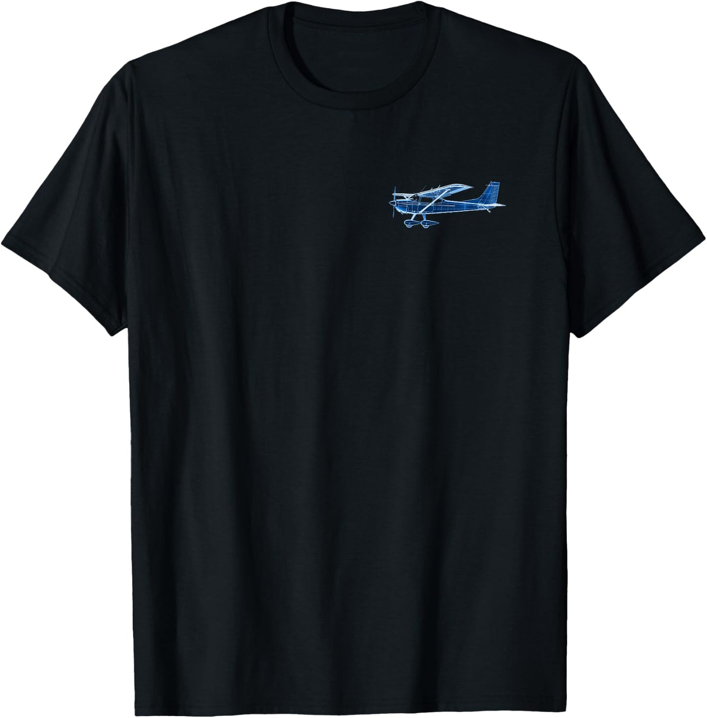 I'd Rather Be Flying Funny Airplane Pilot C172 (2-Sided) T-Shirt - T-Shirt | Black