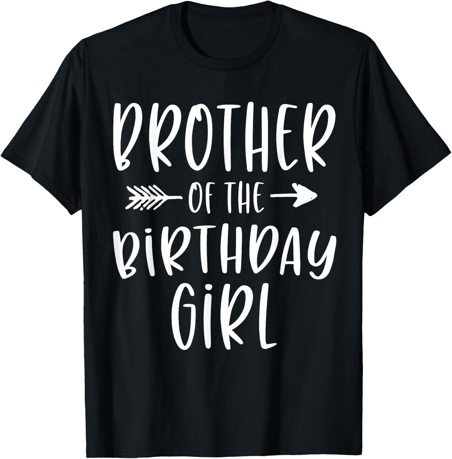 Brother of the Birthday Girl Sibling Birthday Party T-Shirt - T-Shirt | Black