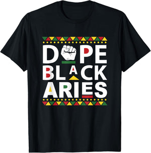 African American Aries, Black Man Black Woman Melanin Aries T-Shirt - T-Shirt | Black