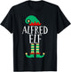 The Alfred Elf Funny Family Matching Christmas Pajamas T-Shirt - T-Shirt | Black