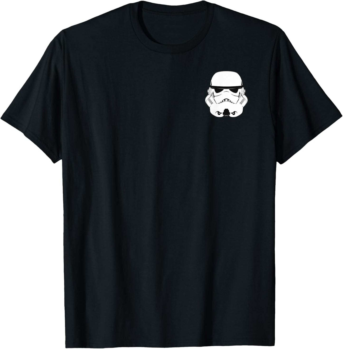 Star Wars Storm Trooper Helmet Left Chest Graphic T-Shirt - T-Shirt | Black