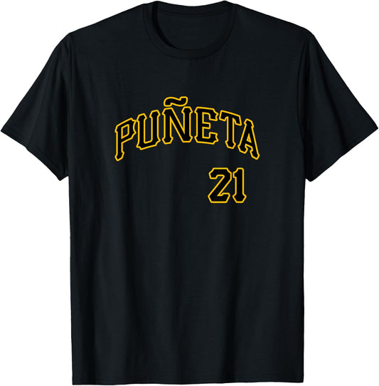 Puneta 21 Puerto Rico 21 Boricua Baseball Santurce Souvenir T-Shirt - T-Shirt | Black
