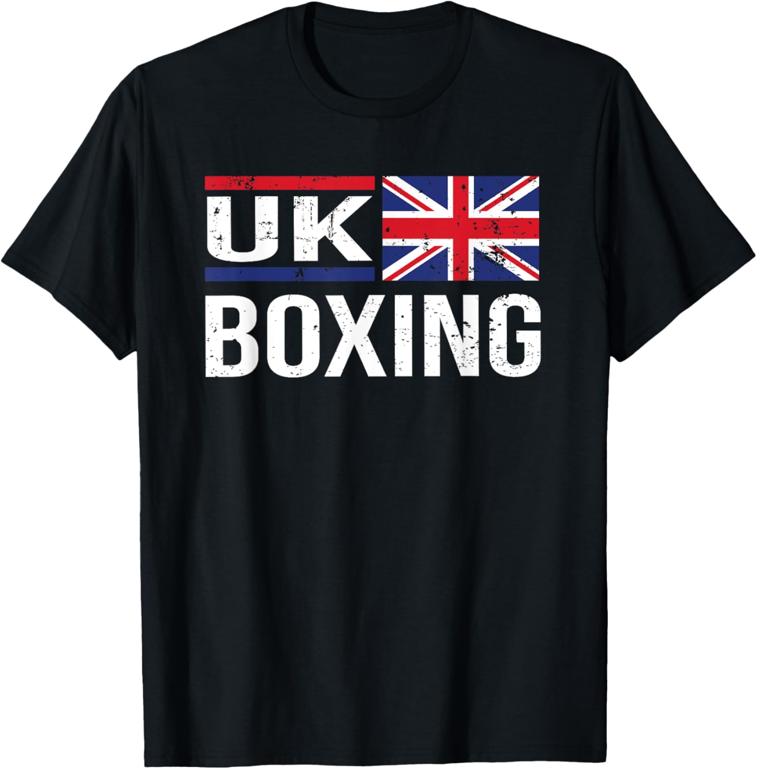 UK Boxing Great Britain Flag Gym Sparring Amateur Sport T-Shirt - T-Shirt | Black