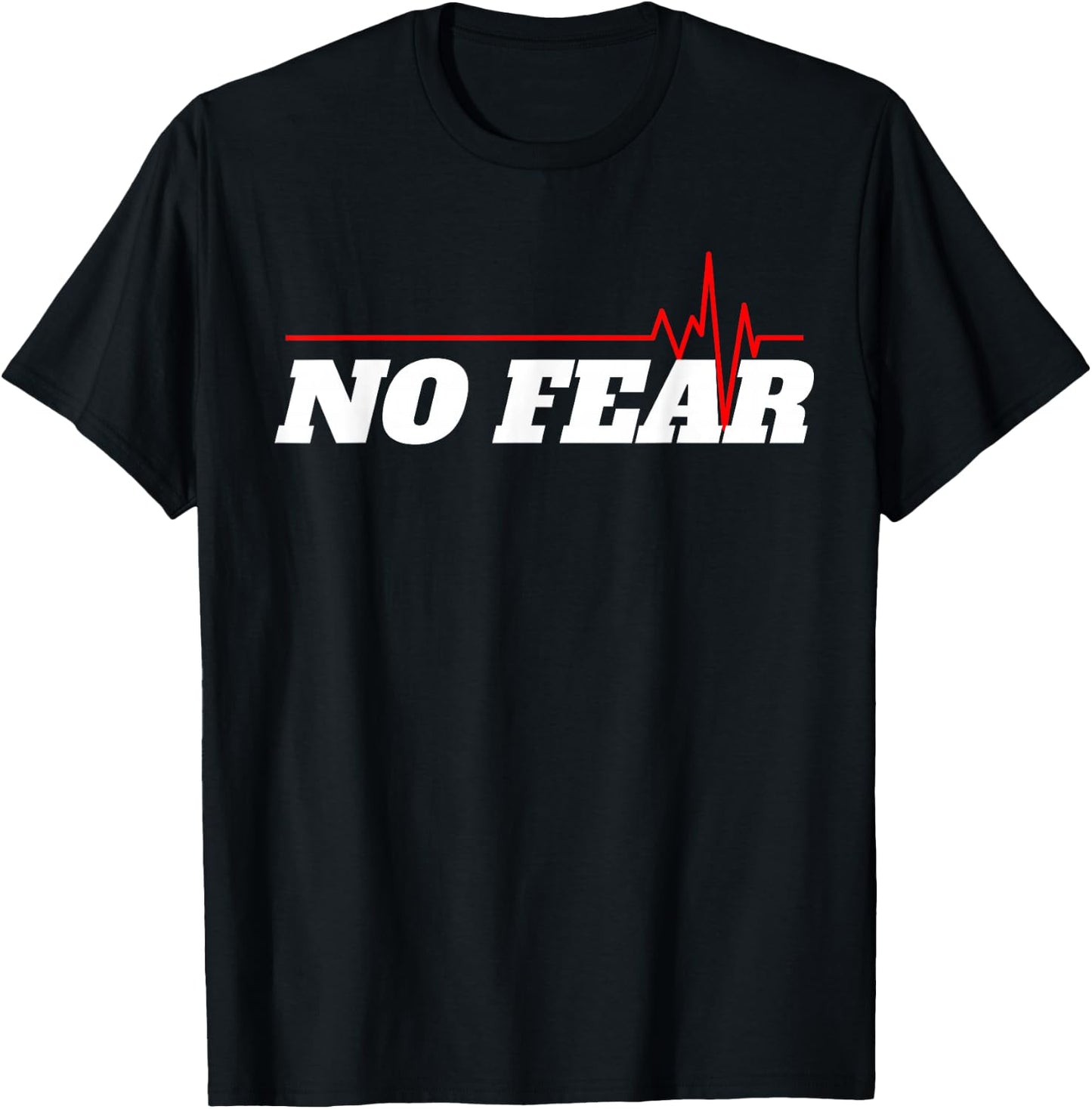 CZTee No Fear Motivation , Men, Adults, , Short Sleeve, Black, Small T-Shirt - T-Shirt | Black