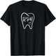 Cute Dental Hygienist - RDH Tooth Graphic T-Shirt - T-Shirt | Black