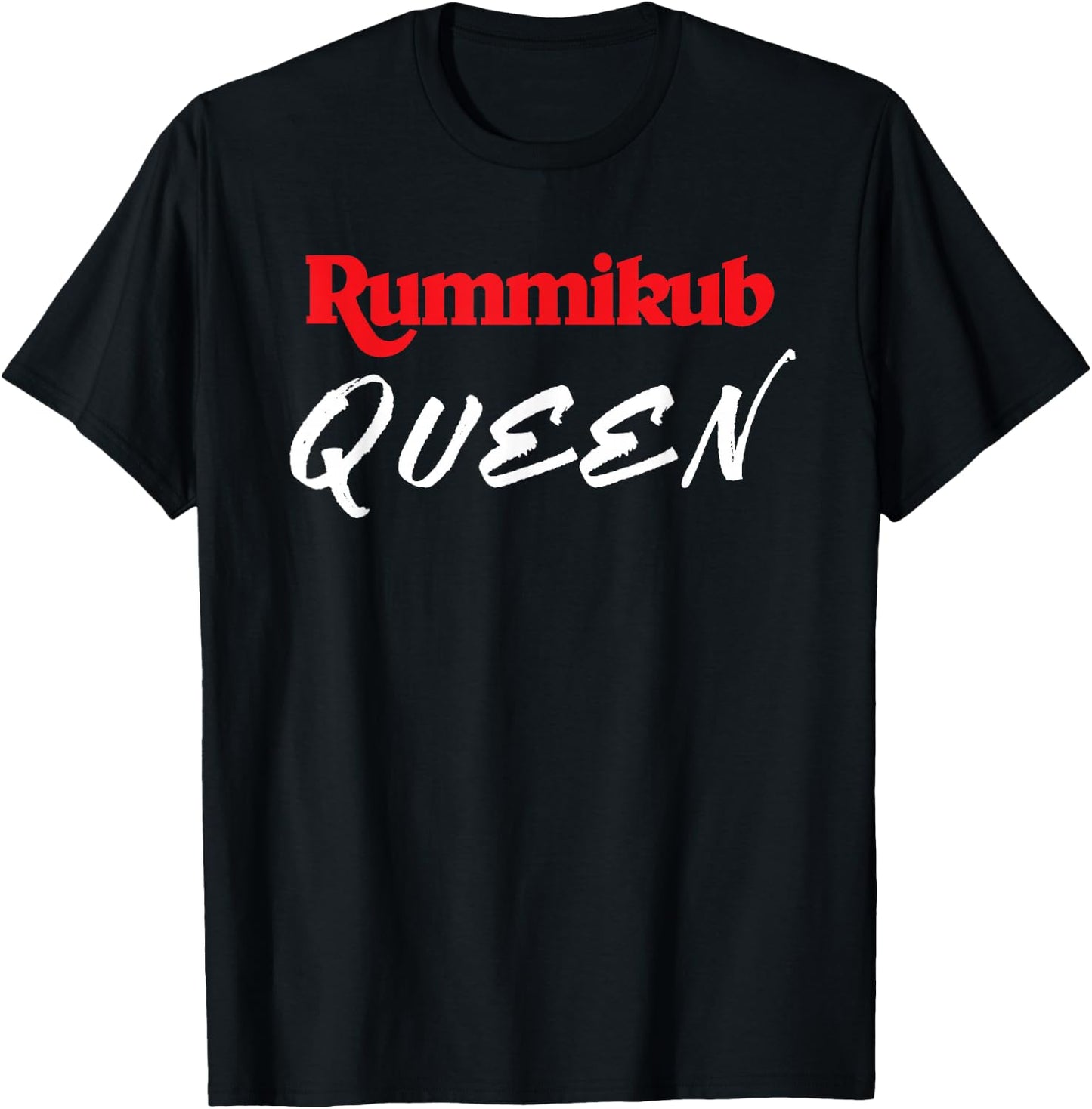 Rummikub Queen Player Fan T-Shirt - T-Shirt | Black