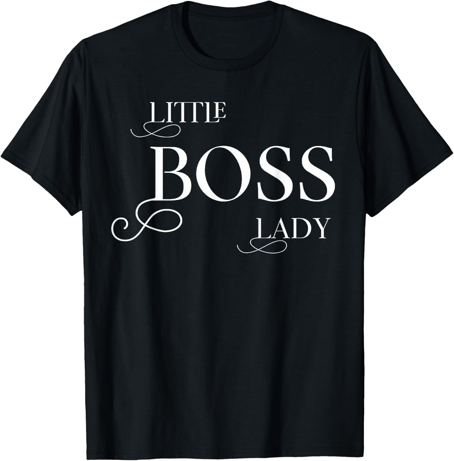 Little Boss Lady Baby Children Toddler Girl T-Shirt - T-Shirt | Black