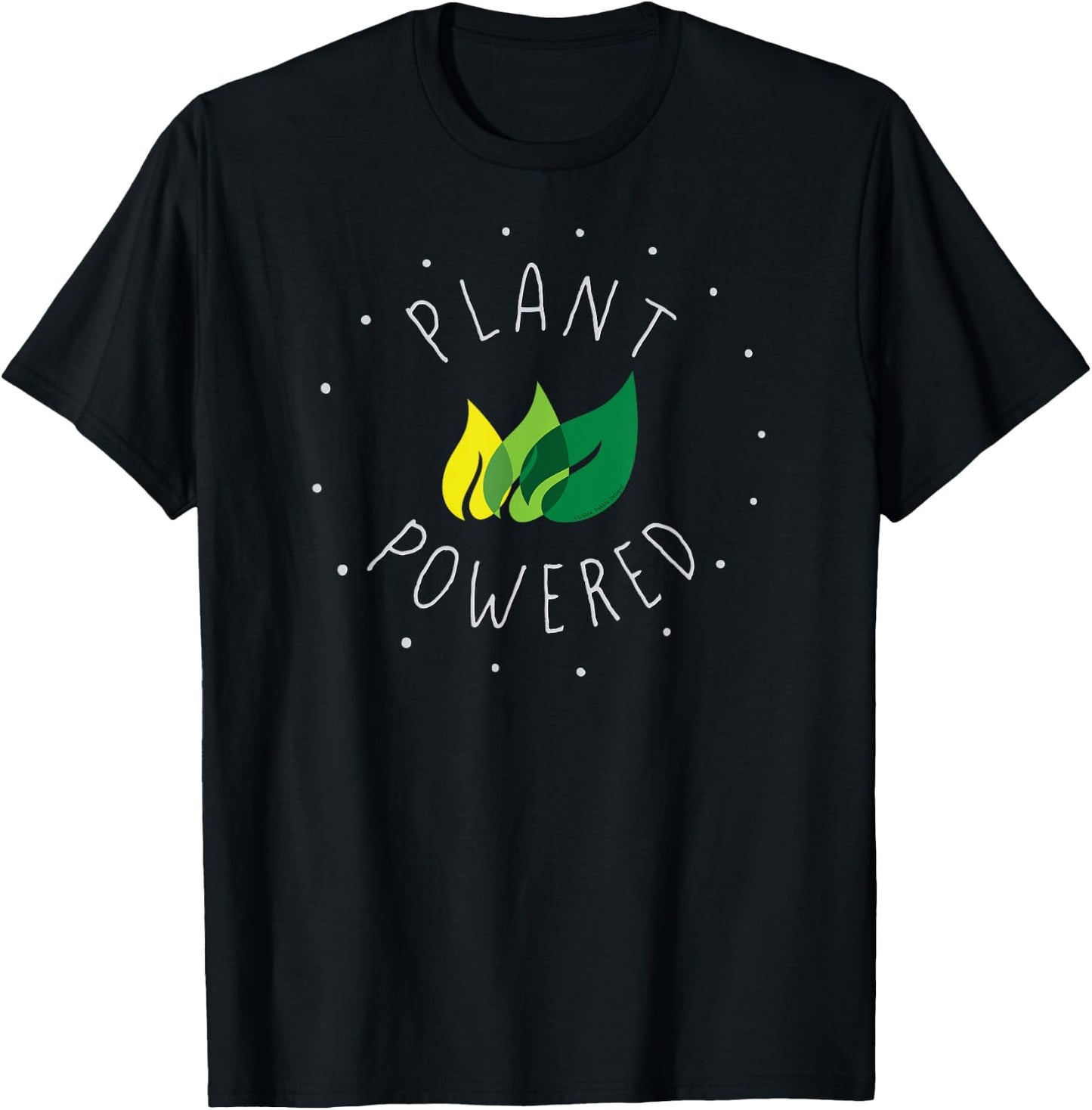 PLANT POWERED for Vegan, Vegetarian and Plant Based WFPB T-Shirt - T-Shirt | Black