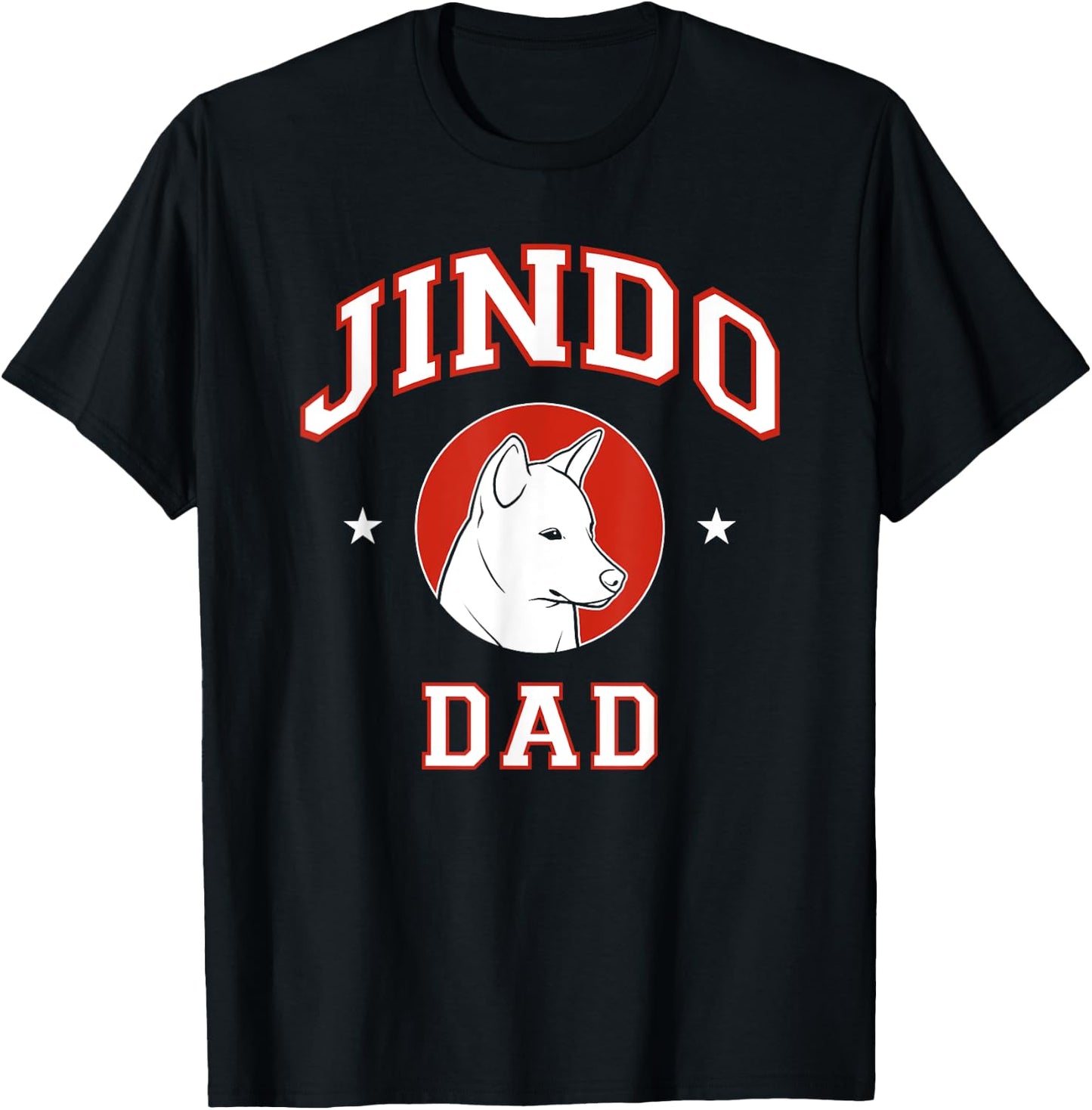 Jindo Dad Dog Father T-Shirt - T-Shirt | Black