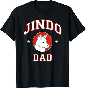 Jindo Dad Dog Father T-Shirt - T-Shirt | Black