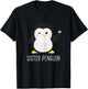Penguin SISTER - Sibling's Funny & Cute Daughter Gift T-Shirt - T-Shirt | Black