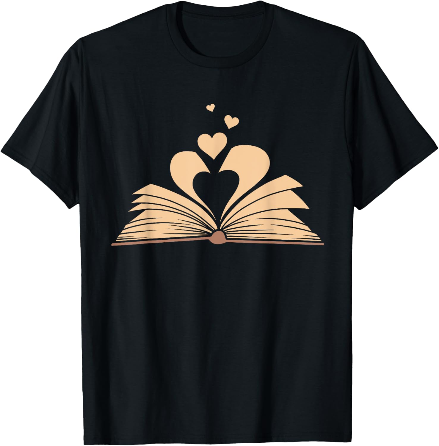 Funny Book Lover Design Men Women Kids Bookworm Librarian T-Shirt - T-Shirt | Black